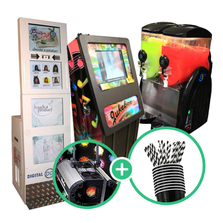 Music, Photobooth & Twin Bowl Slushie Pack - WOW Party Hire | Melbourne VIC